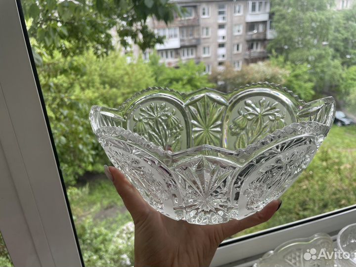 Салатник хрустальный