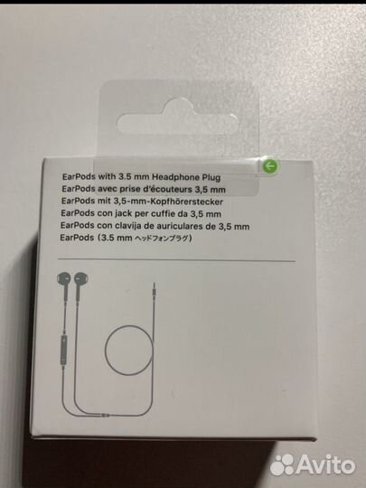 Наушники apple earpods 3,5 мм оригинал