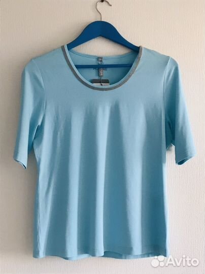 Футболка Rabe р 44-46, р 50 бирюзовая вискоза