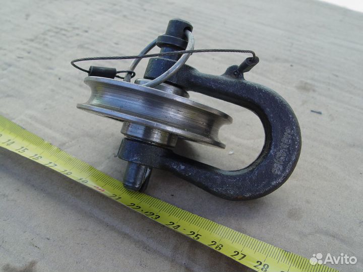 Кованый военный шакл с полиспастом и стопорным мех