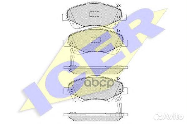 181573 колодки дисковые передние Toyota Avensi