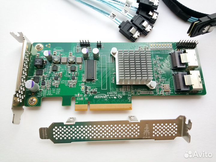 HBA Контроллеры LSI SAS 9211-8i с 2 кабелями