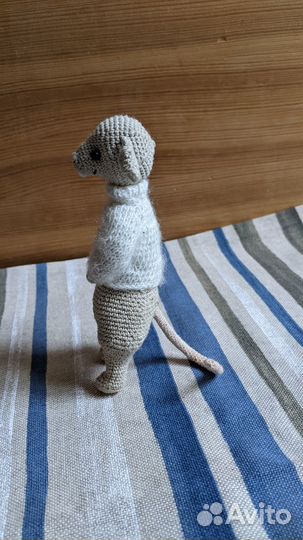 Вязанная игрушка Мышь