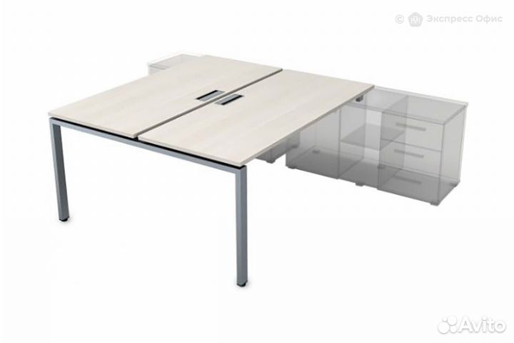 Стол-бенч на 2 рабочих места для крепления на тумб