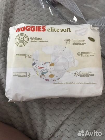 Подгузники Huggies elite soft 0