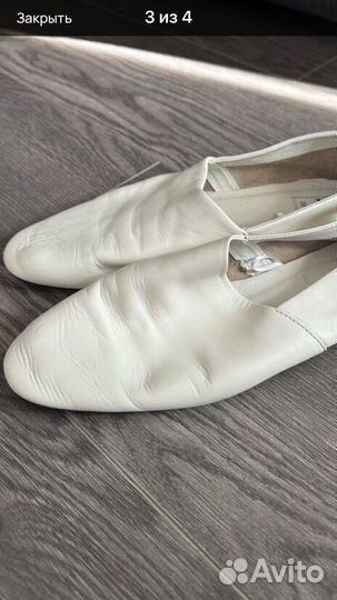 Балетки zara 39 кожа