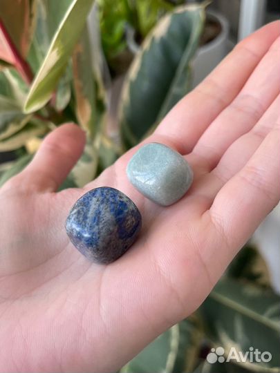 Набор натуральных камней лазурит авантюрин