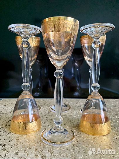 Набор бокалов и рюмок Богемия Чехия