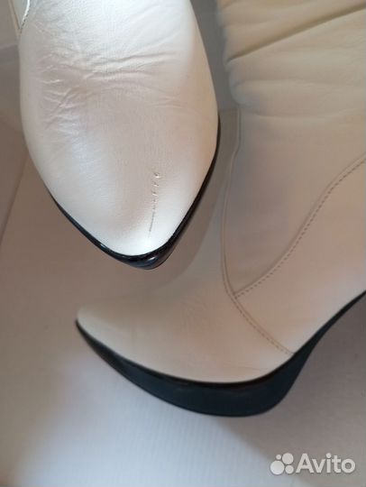 Кожаные сапоги