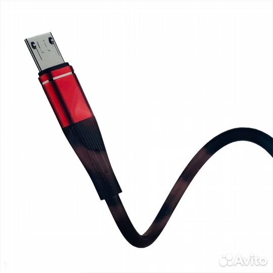 Кабель BYZ bс-015m USB- micro 3A Red/Black