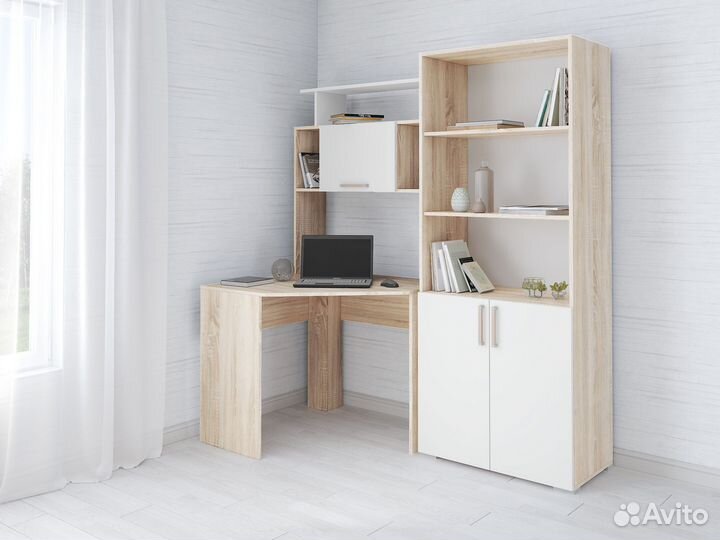 Стол компьютерный со стеллажом