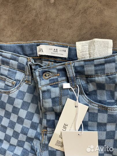 Джинсы zara для девочки 110
