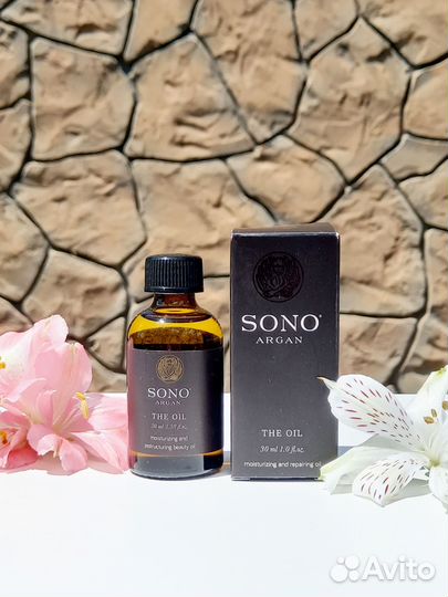 Sono, масло для волос argan oil, 30 мл