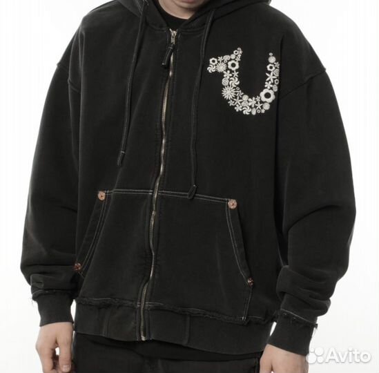 Зип худи true religion x supreme