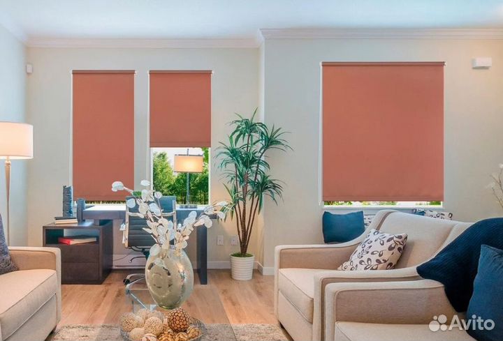 Рулонные шторы ночь