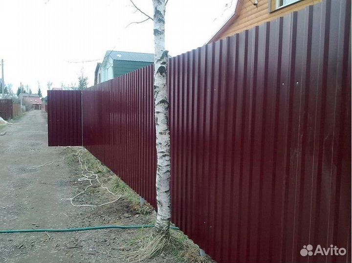 Забор из профнастила