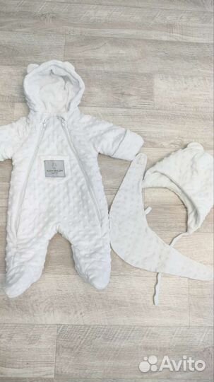 Зимний конверт и комбинезон Name baby love