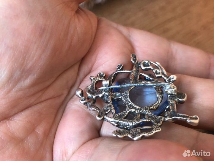 Янтарь брошка 1960