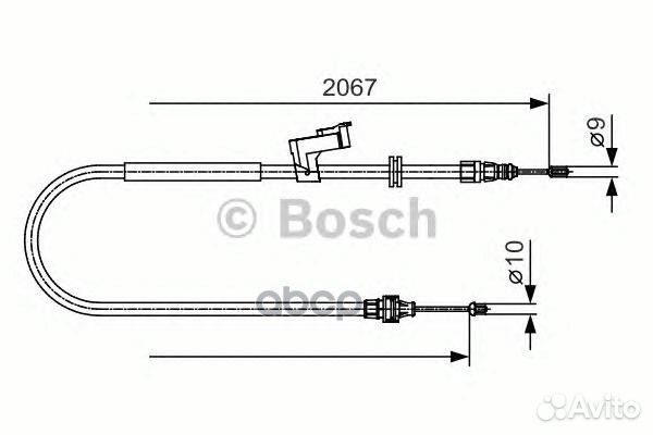 1 987 482 134 трос ручника правый Ford Galaxy