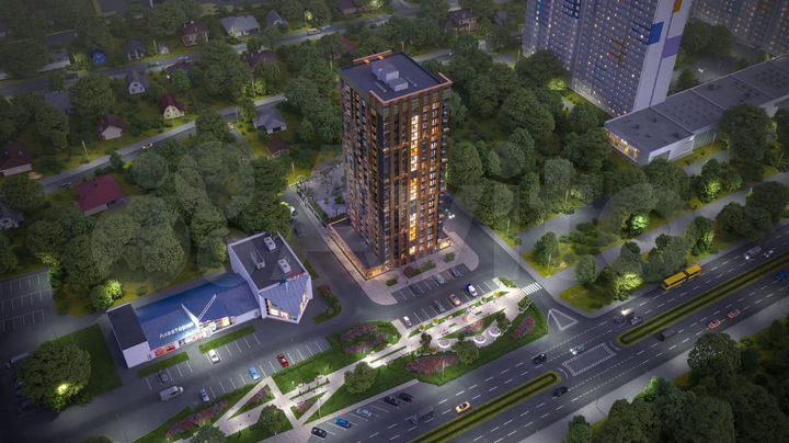 2-к. квартира, 73,7 м², 2/21 эт.