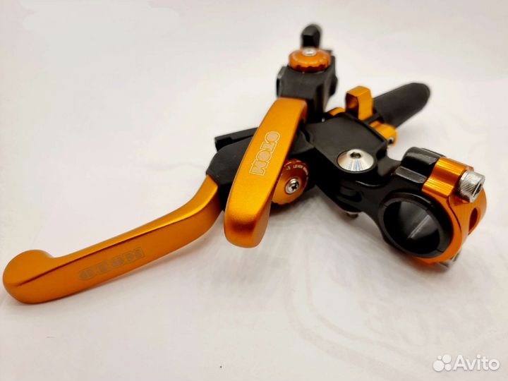 Комплект рычагов сцепления/тормоза otom оранжевый