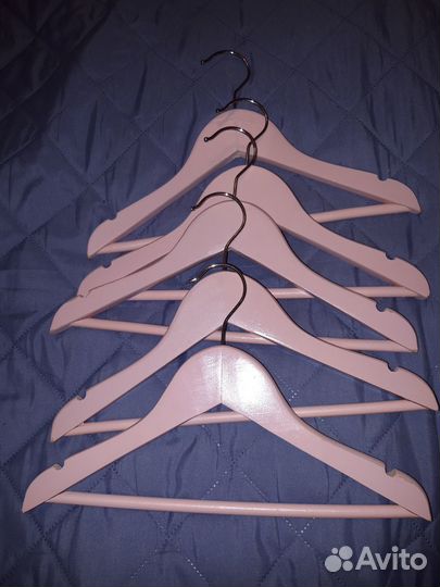 Вешалки плечики деревянные детские 30см 5 шт