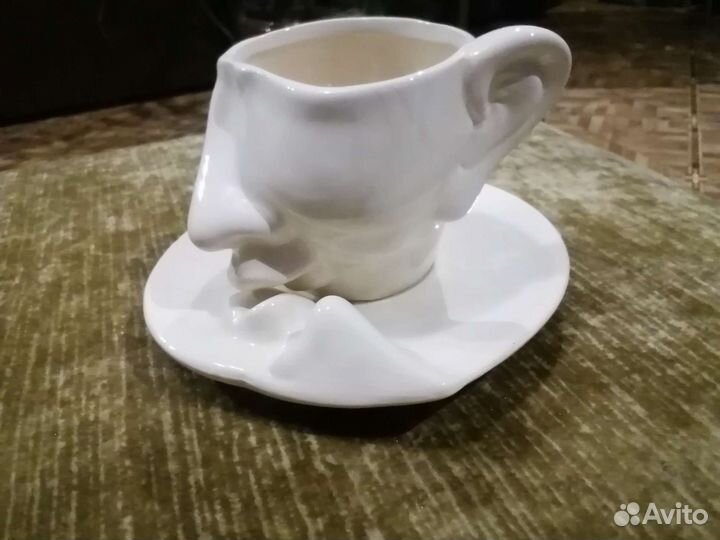 Чашка с блюдцем фарфор