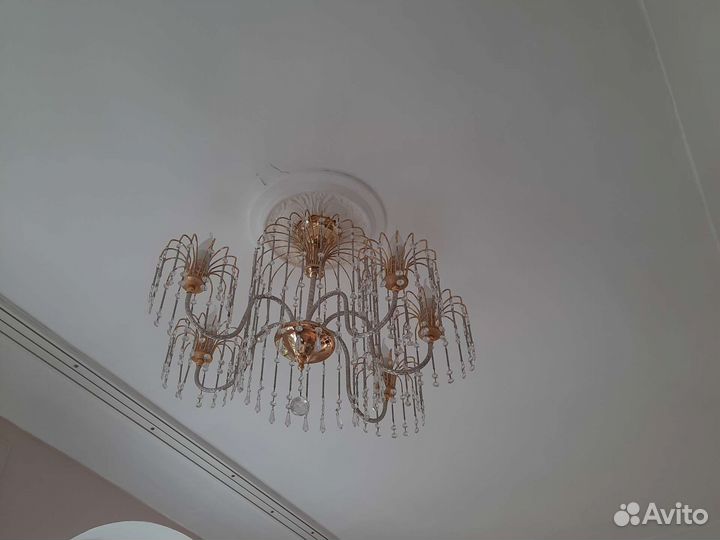 Люстра потолочная большая бу