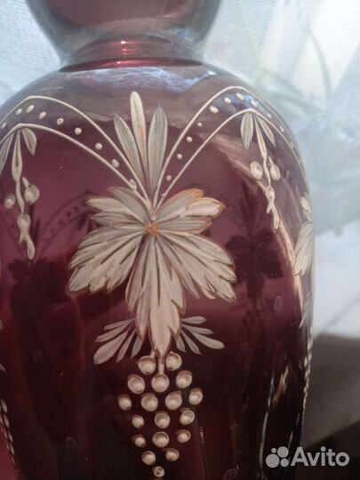 Ваза марганцевое стекло