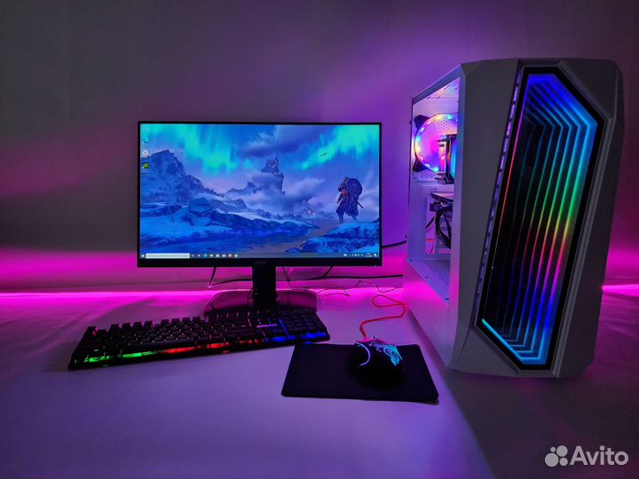 Игровой пк inтеl I5-12400F+RTX 3070 asus+HyperX16G