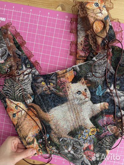 Топ корсет из гобелена