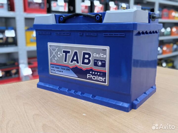 Акб TAB 75а/ч Бесплатная доставка по Городу