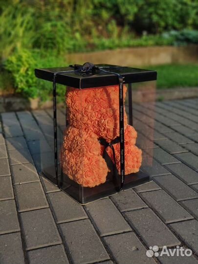 Медведь из роз (40см)