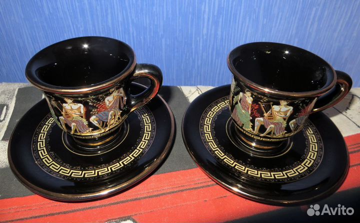 2 кофейных набора ручной работы, пр-во Греция