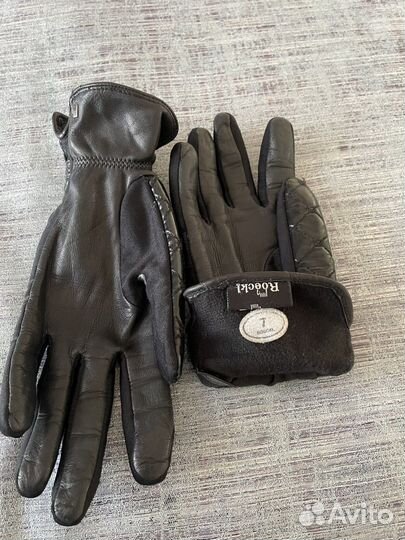 Перчатки женские кожаные