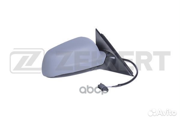 Зеркало в сборе правое / грунтованное / выпукло