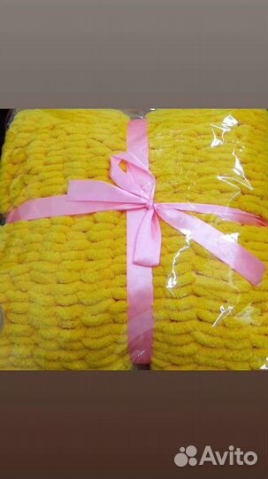 Плед детский вязаный ручная работа