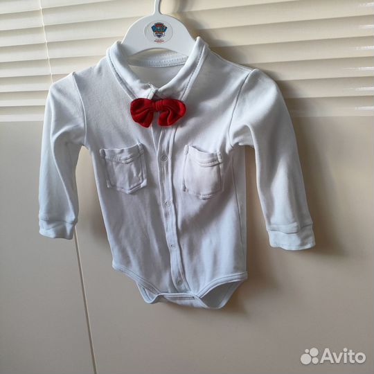 Рубашка боди для мальчика 74 - 80 + брюки