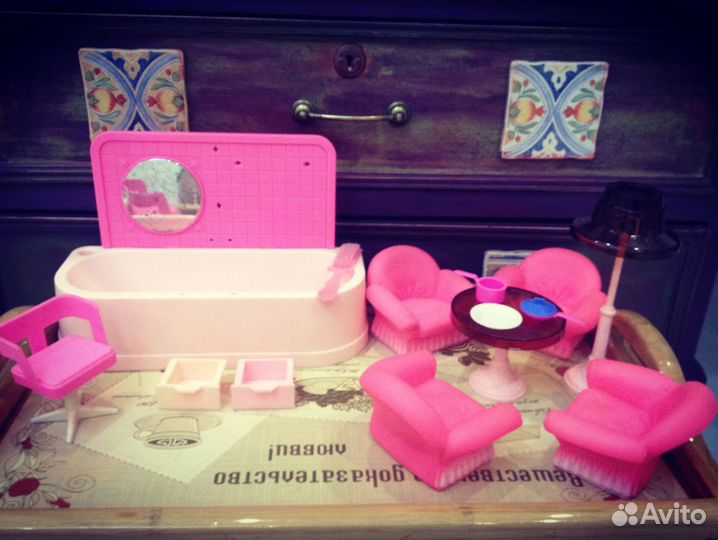 Кукольная мебель, посуда СССР