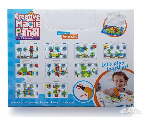 Детский Конструктор Мозайка Creative Magic Panel 1