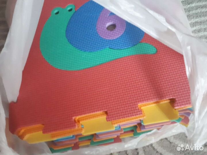 Коврик пазл 18 шт, 30/30 см