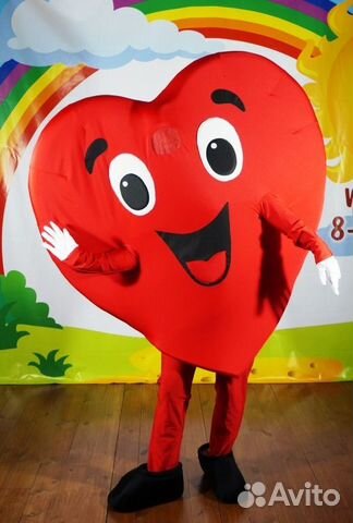 Костюм Сердце ростовой промо Клуб Аниматоров