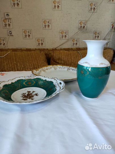 Сервиз чайно кофейный СССР кобальтовый