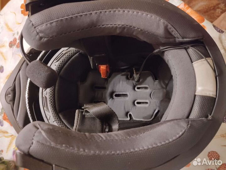 Шлем ataki FF902 Carbon черно-серый с гарнитурой