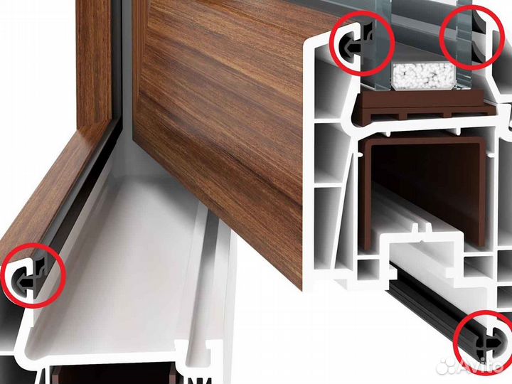 Ремонт окон, уплотнитель KBE RAL8167