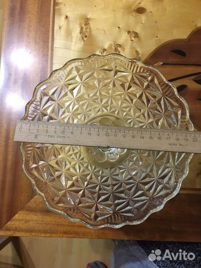 Ваза для фруктов стекло СССР