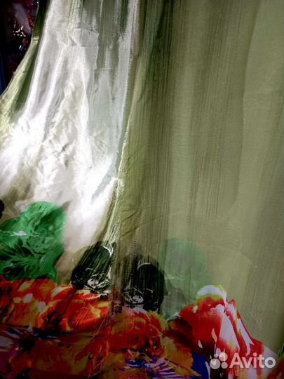 Ткань атлас/шифон эффект 3D