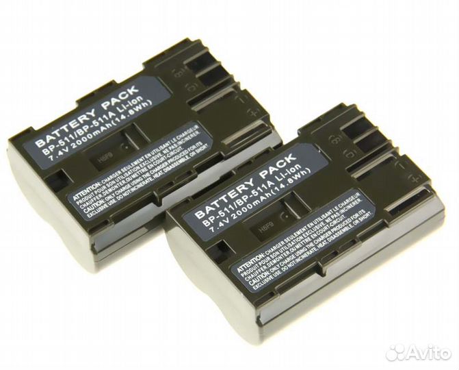 Аккумулятор Canon BP-511 2650mAh на 5D 50D 40D 30D
