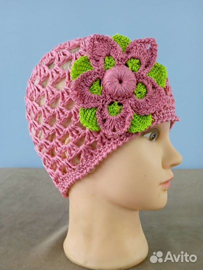 Летние вязанные шапки