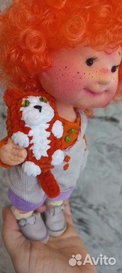 Текстильная интерьерная кукла ручной работы